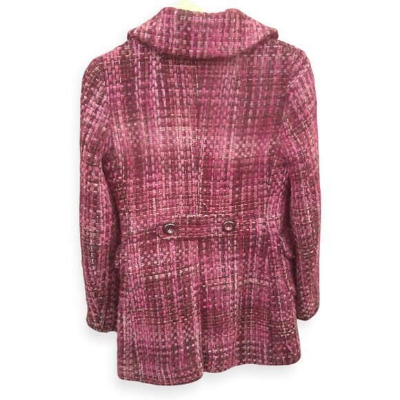 BANANA REPUBLIC Wool Tweed Single Breasted Coat XS - Picture 6 of 8